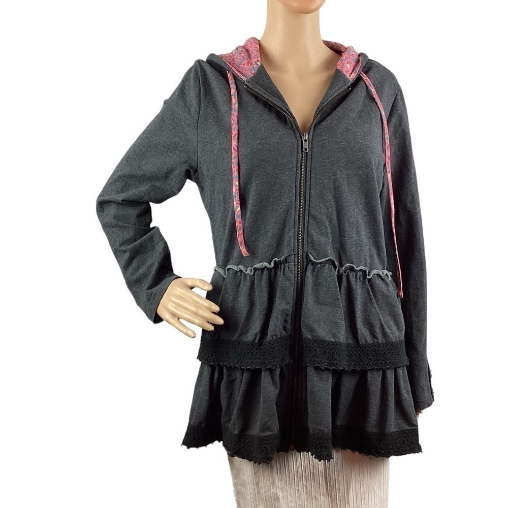 Matilda Jane Wise And Wonderful Hoodie Size M Gray